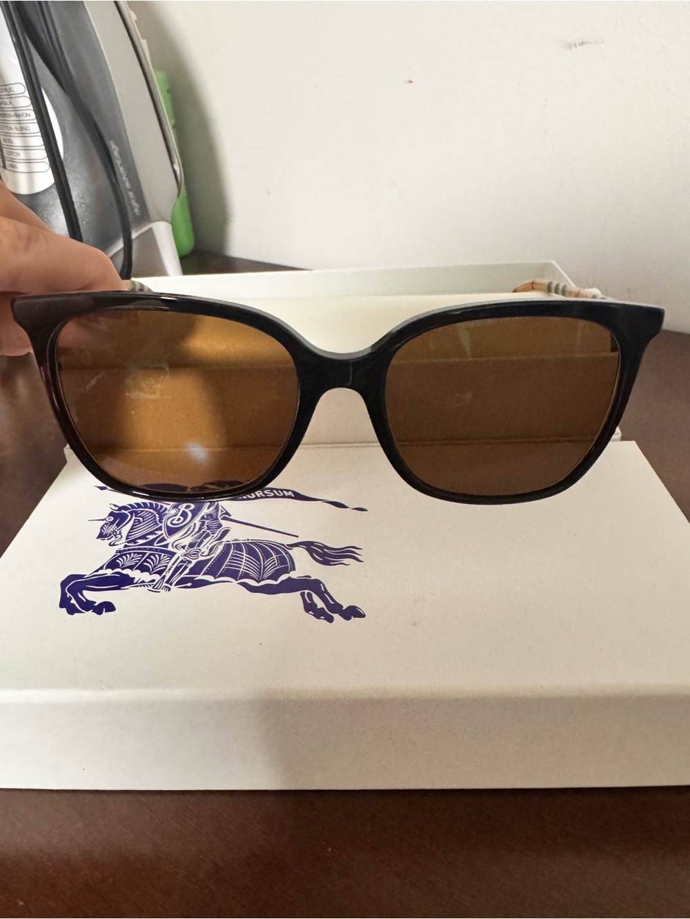 Burberry black frame sunglasses